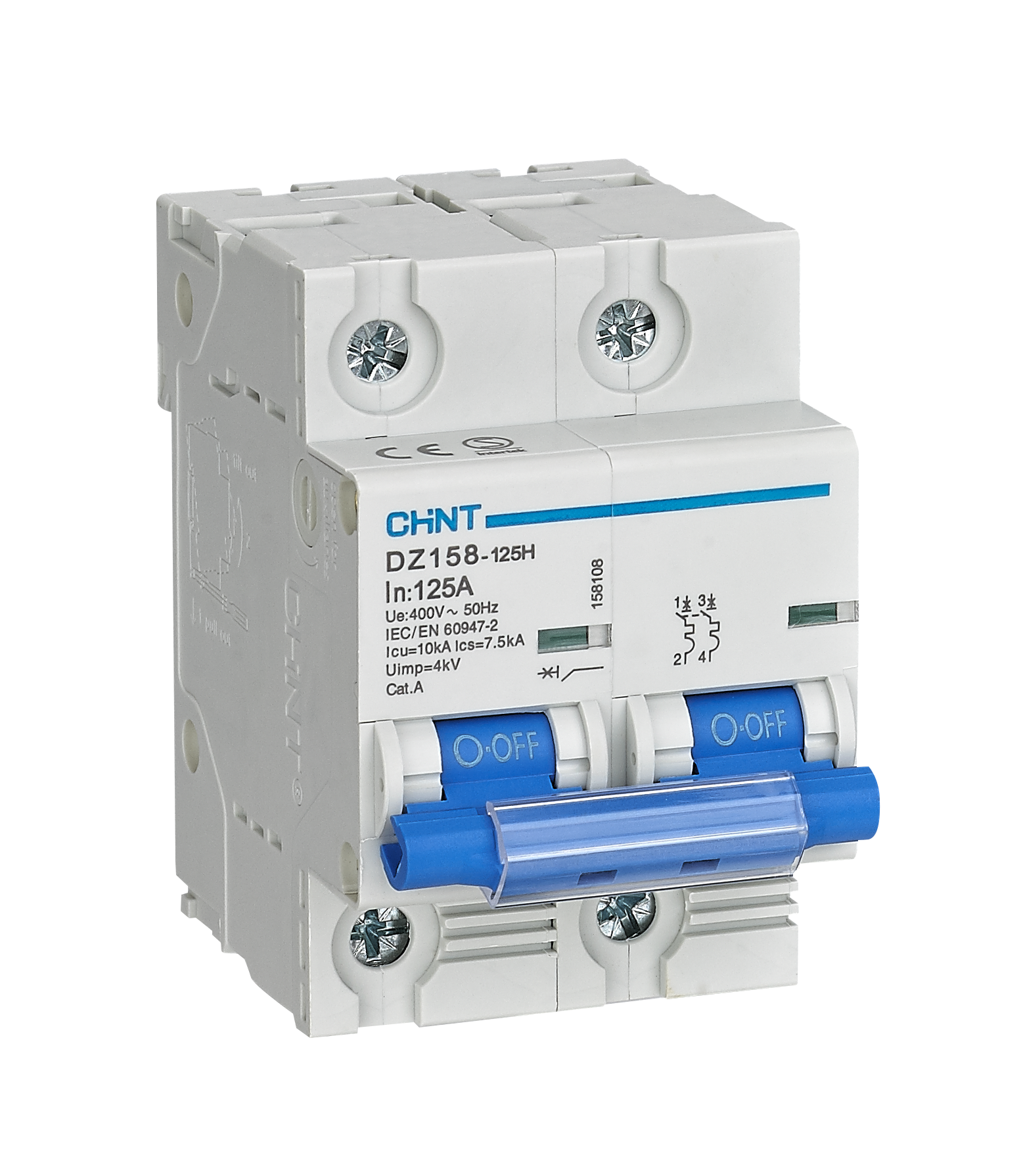 DZ158-125H  125A  2P-MCCB
